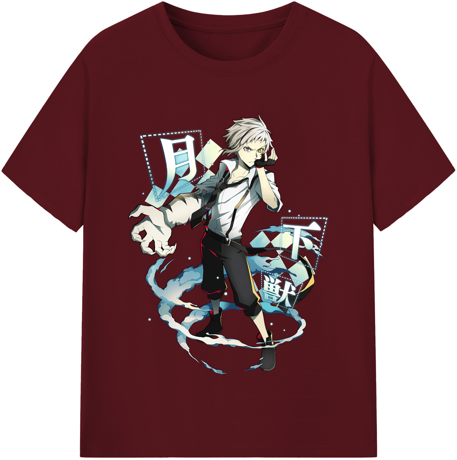 （画像用） 文豪ストレイドッグス Bungo Stray Dogs 綿100％半袖Tシャツ（フロントプリント）